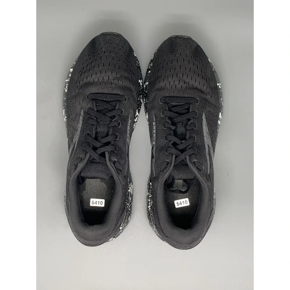 Brooks Ghost 14 Black Speckled Running Shoes 1104181D062 Men's Sz 9.5